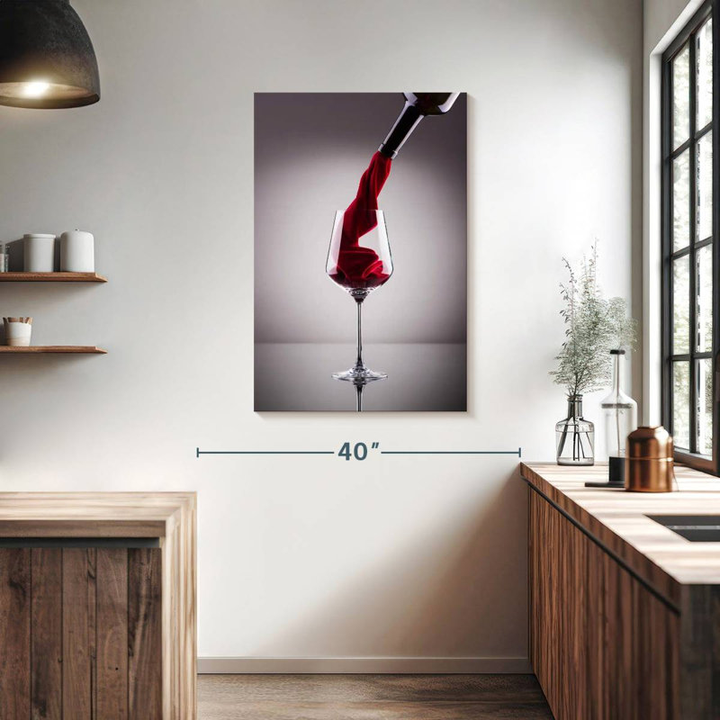 Yarlin Velvety Red Wine, 39" H x 26" W