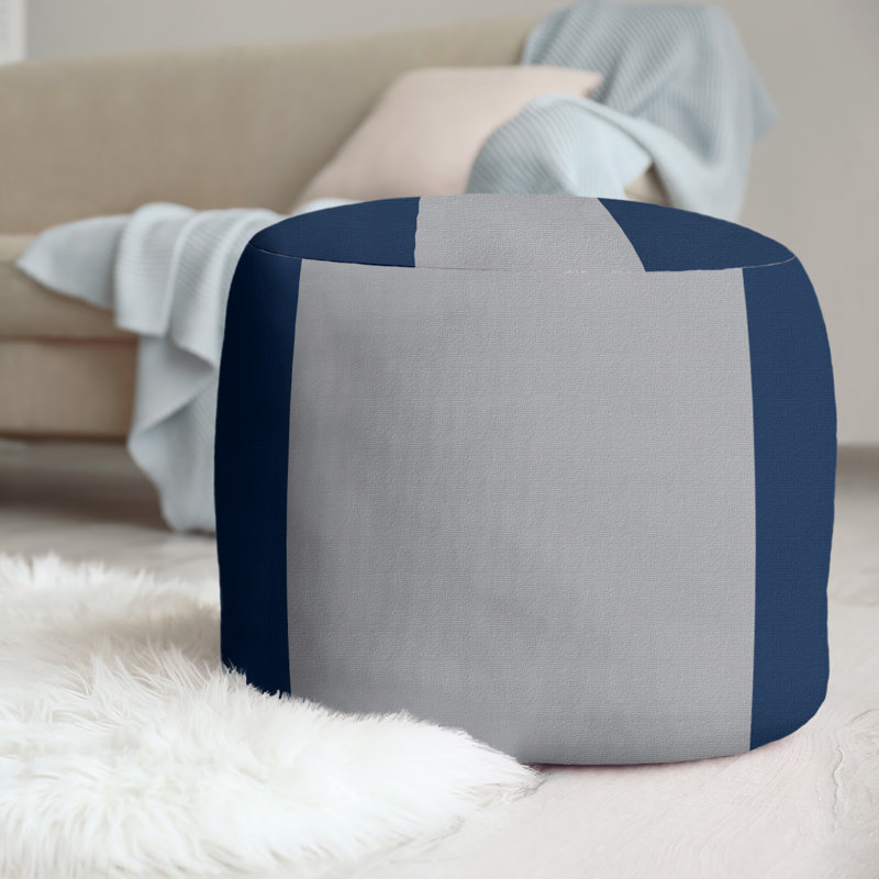 Repose-pieds repose-pieds rond 20,5", Winnipeg, Bleu nuit polaire / argent / bleu nuit polaire