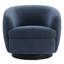 Fauteuil demi-tonneau pivotant rembourré Marcy-1452363273