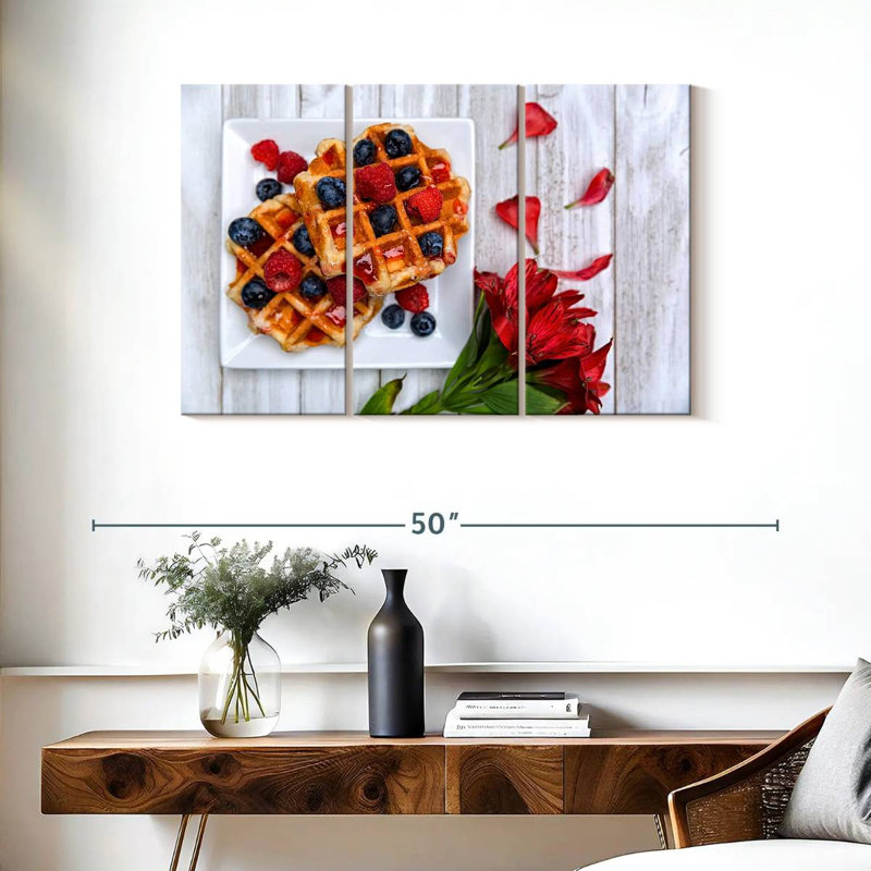 Yarlin Berry Waffles, 24" H x 38" W