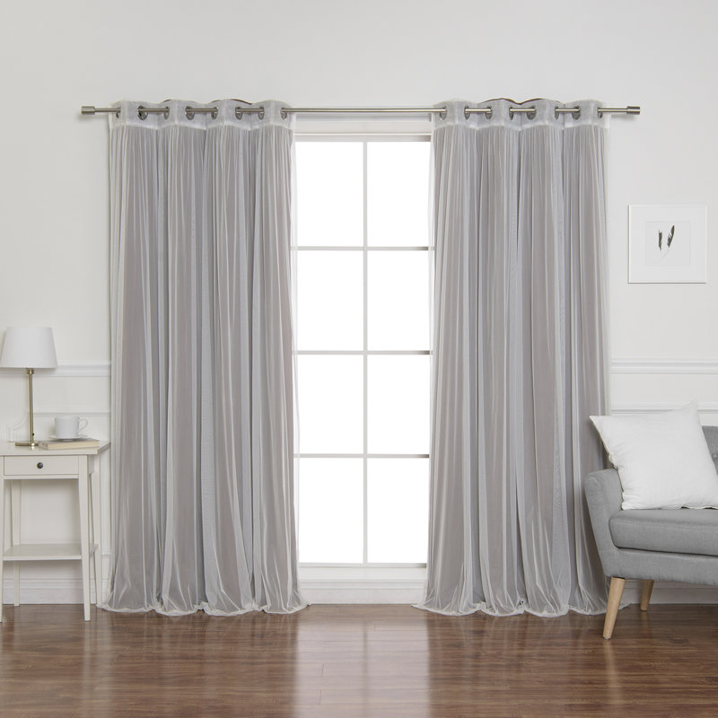 Panneau coulissant en polyester Natascha, l 52" x L 84", Chocolat