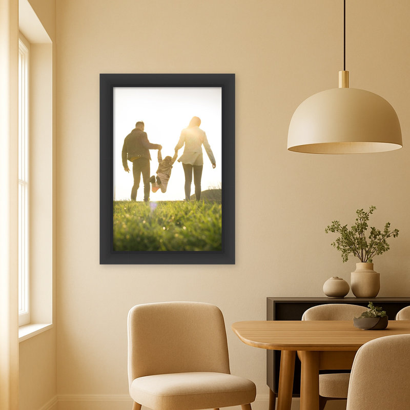 Cadre photo incliné, Noir incliné, 24 x 36