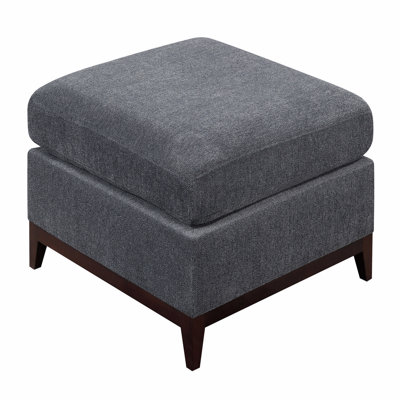 Repose-pieds en tissu chenille 1pc