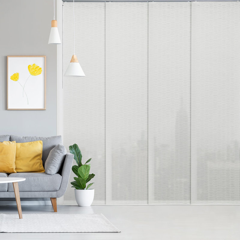 Sharmaine Meticulously Fashioned Semi-Sheer White Vertical Blind