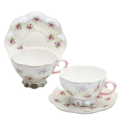 Porcelain Teacup and Saucer