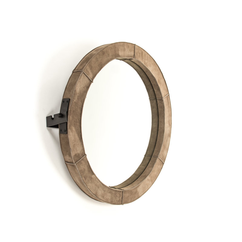 Miroir d’appoint de style campagnard/campagne moderne pendre, H 29,5 po x l 29,5 po