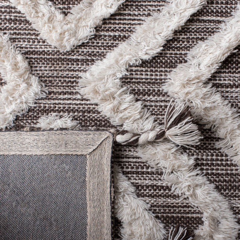 Tapis en laine touffeté à la main Alimatou, Rectangle 8 pi x 10 pi