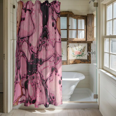 Rideau de douche Fractured Pink - Premium