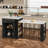 80.7" Kitchen Island With Extendable Table, Kitchen Dining Table With Drawers, Double-Door Cabinet-1765441912