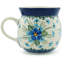Forget Me Not Handmade Stoneware Coffee Mug