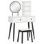 Ensemble coiffeuse avec tabouret Daphie