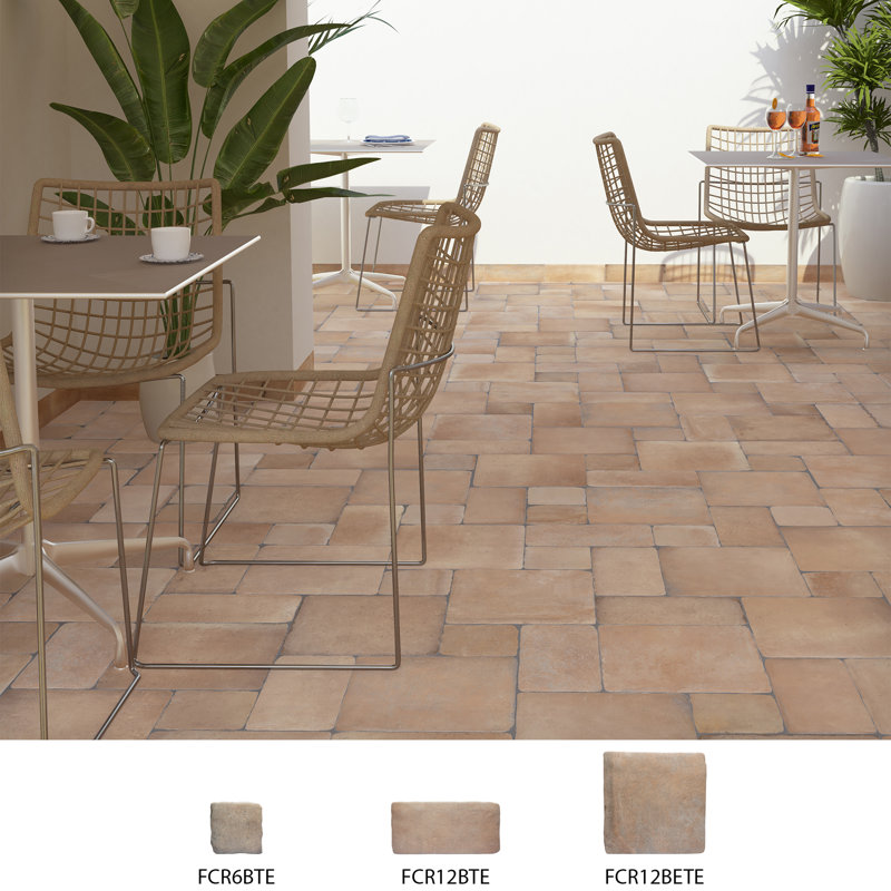 Benisa 6" x 6" Porcelain Spanish / Moroccan Wall & Floor Tile, Brown