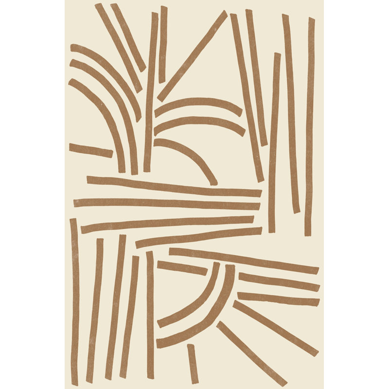 Sepia Tablature II by June Erica Vess - Wrapped Canvas Print, 46cm H x 30cm W x 3.8cm D