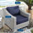 Conway Outdoor Patio Wicker Rattan Armchair-1206659693