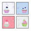 Cupcakes. Set Of 4 Print by Katy Montica-242430574-242430609