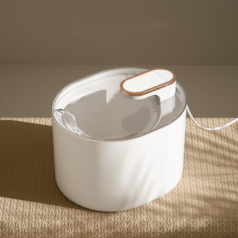 Fontaine à eau pour animaux 3L automatique, Blanc