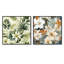 Serene Jungle III - Ensemble de 2 collages carrés floraux et botaniques-101859584-101859590