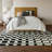 Premium Machine Washable Prisco Black Rug-1302641376