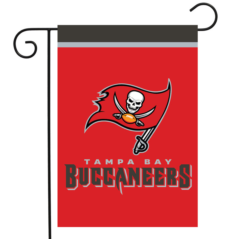 Drapeau de Tampa Bay Buccaneers NFL, Tampa Bay Buccaneers, Rouge / Noir / Gris