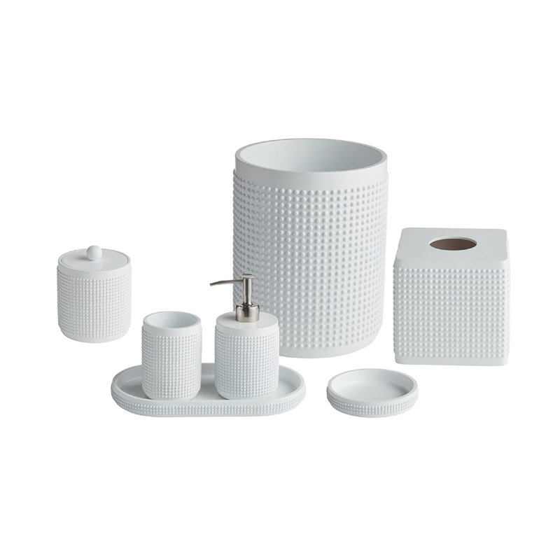 Ensemble d'accessoires de salle de bain Milano, 7 pièces