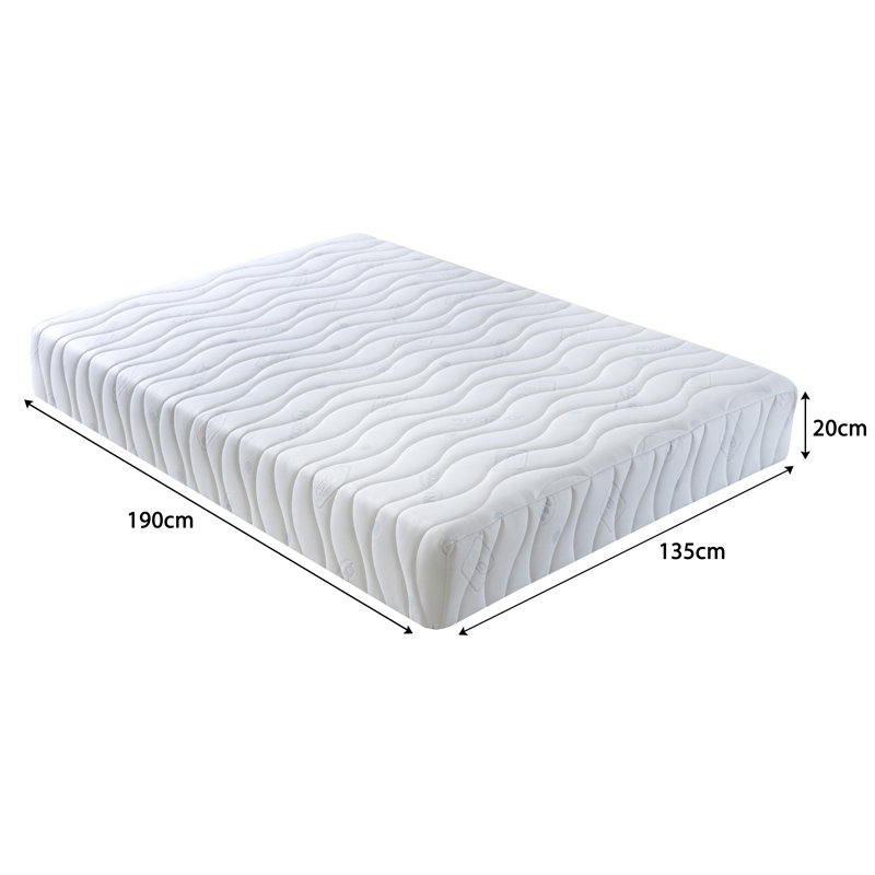 White Noise Open Coil Mattress, Double (4'6)