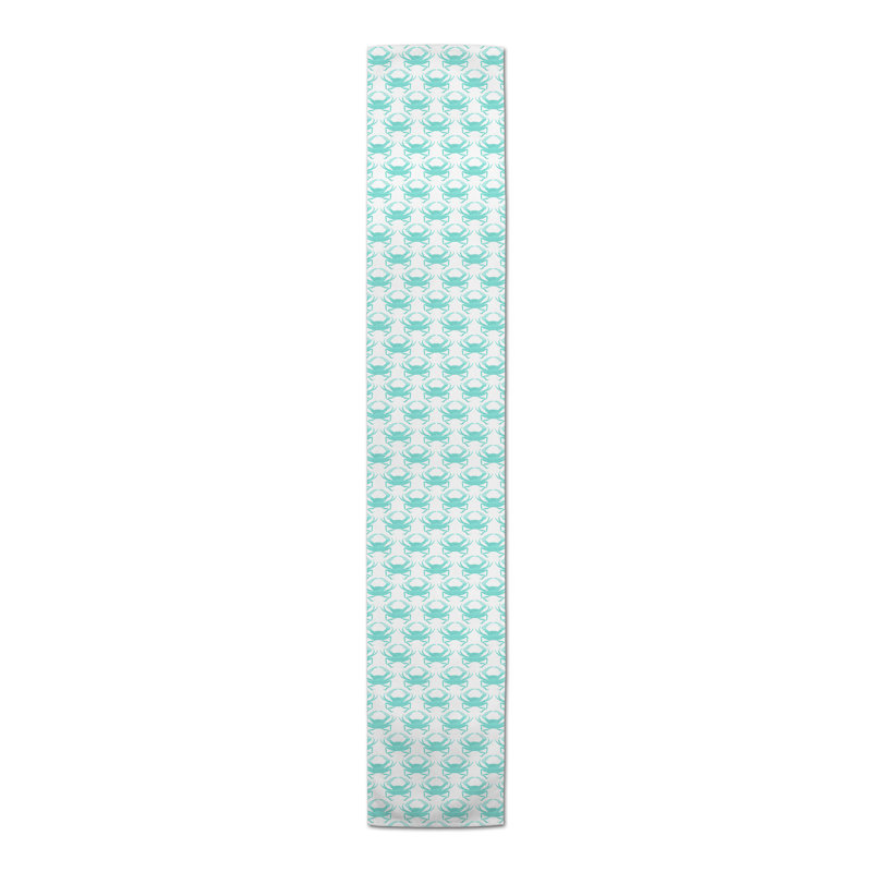 Layne Dancing Crabs Table Runner, 72" L x 16" W, Teal