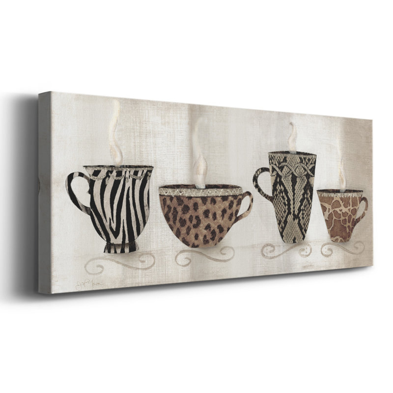 «Coffee Skins I» sur toile, H 12 po x l 30 po x P 1,5 po