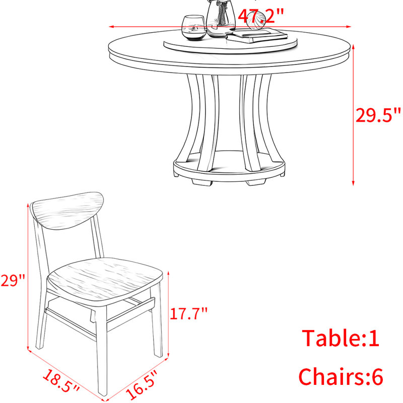 Ensemble de tables rondes Nordic