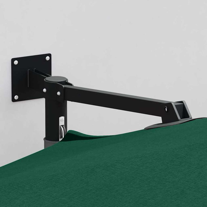 Wall Mount Parasol, 148cm H x 248cm W x 248cm D, Green