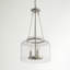 Luminaire suspendu 3 lumières Savron House Akron en nickel satiné-934383925