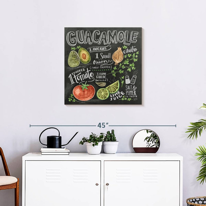Guacamole Recipe, 24" H x 24" W