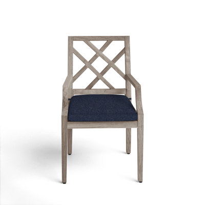 Haley Patio Dining Armchair with Cushions