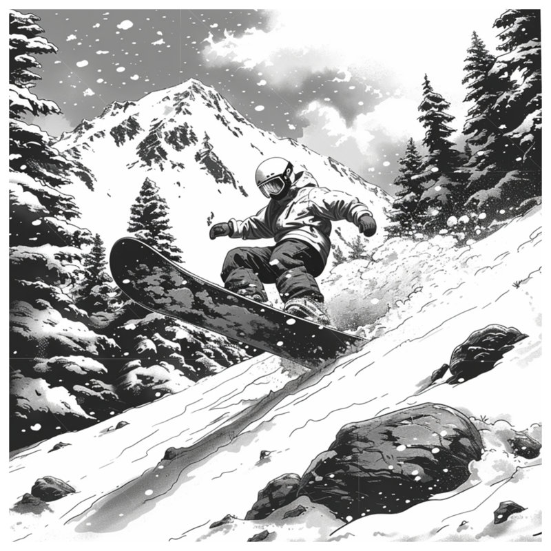 Édredon de planche à neige de sport moderne, Simple extra long