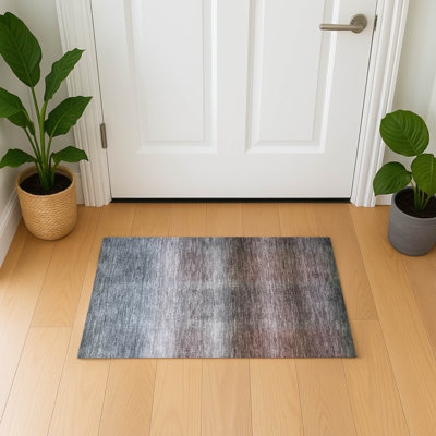 Premium Machine Washable Hooley AMF1735 Squares Rug