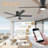 5-Blade Smart Flush Mount Ceiling Fan with Lights Remote, Voice WIFI Alexa App Control, Quiet DC Motor-1710489638-1710489633