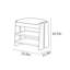Tabouret avec rangement à chaussures 23,6 po