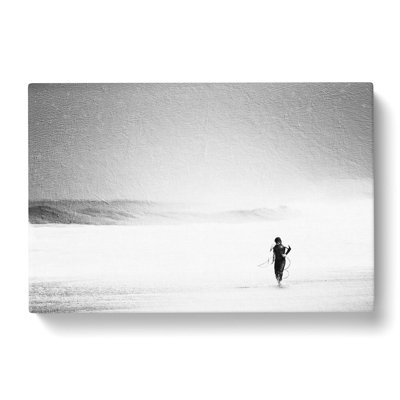 Surfer Returning - Wrapped Canvas