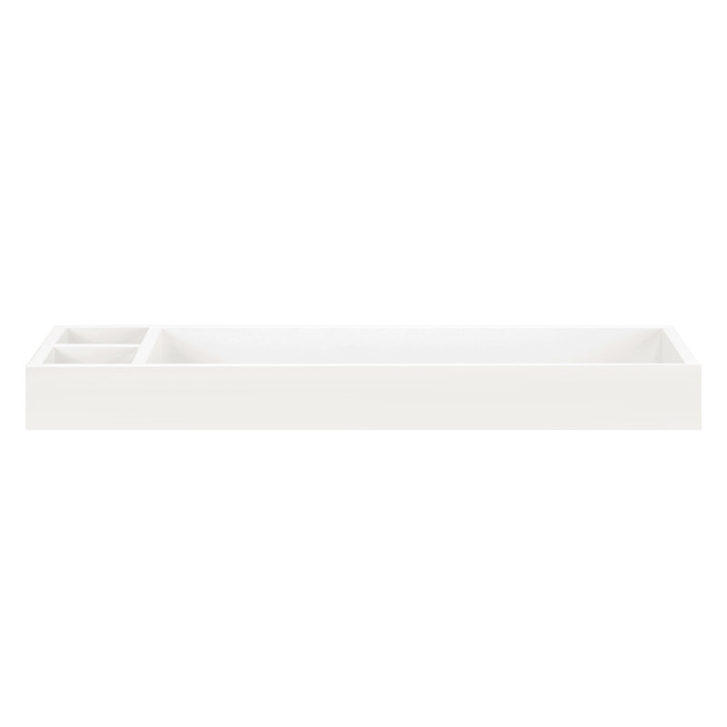 Plateau de table à langer amovible Nifty, Blanc chaud