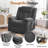 Recliner Chair, 360° Swivel Rocker Recliner with Massage and Heating, Manual Recliner with Side Pockets, Manual Reclining Chair for Living Room, Bedroom-1910403515