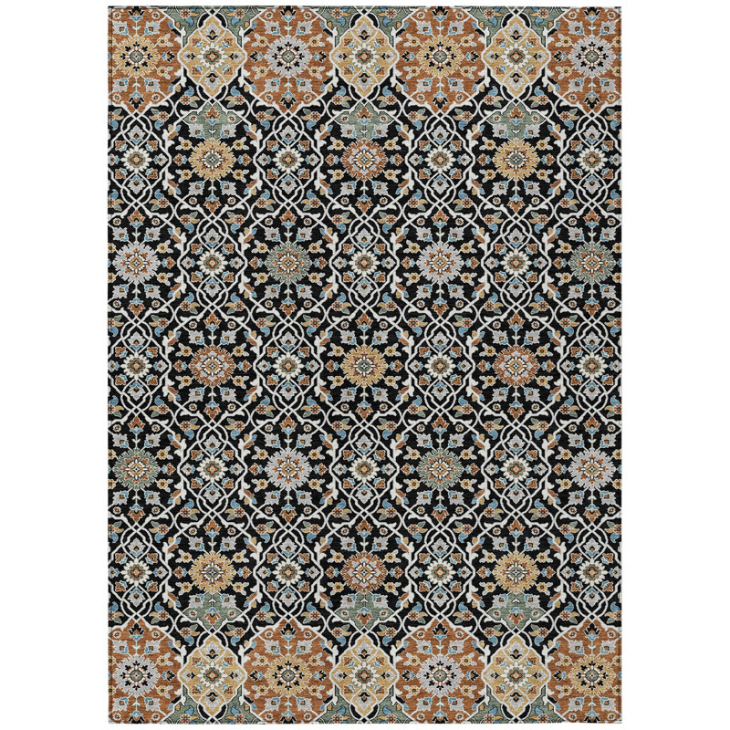 Tapis intérieur / extérieur lavable à la machine Husby ACN2199, Rectangle 9 pi x 12 pi
