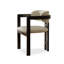 Ensemble de chaises à dossier 31,1 "blanc + noir uni (ensemble de 2)