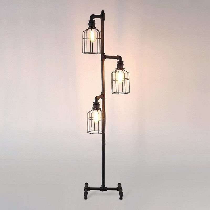 Jahare 60'' Black Tree Floor Lamp