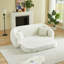Canapé inclinable convertible de 87 pouces incurvé, canapé-lit 2 en 1 pliable, avec base coulissante et siège profond, comprend deux coussins, fauteuil inclinable en chenille, aucun assemblage requis-840733477