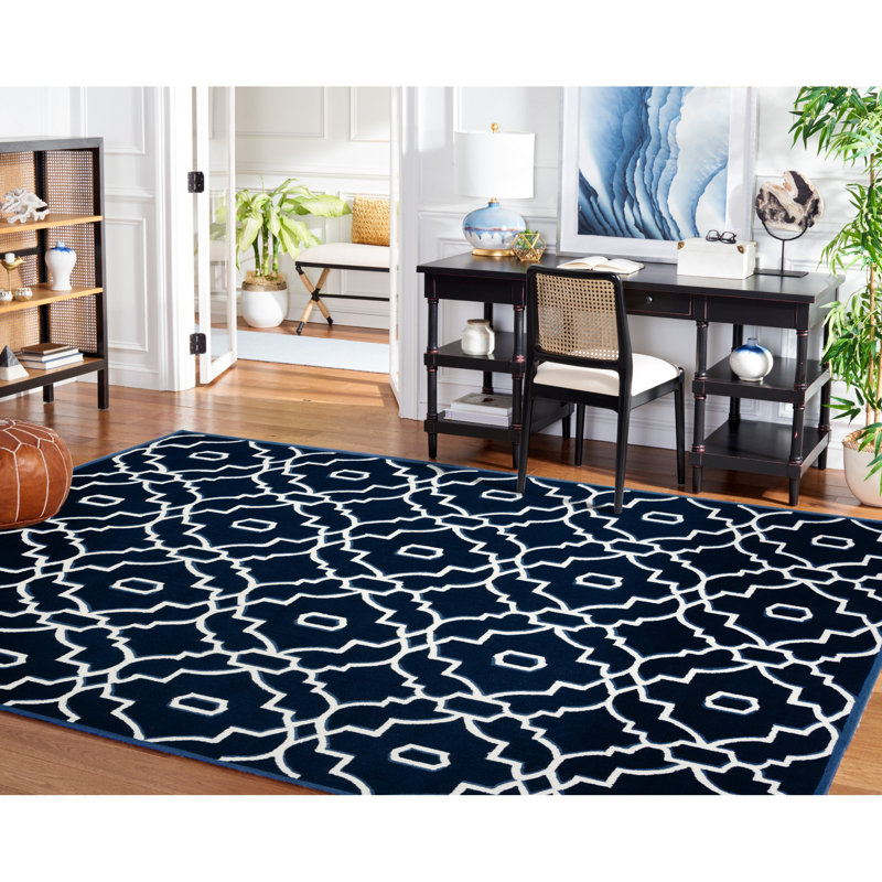 Lamour Hand Hooked Performance Geometric Rug, Rectangle 8' x 10'
