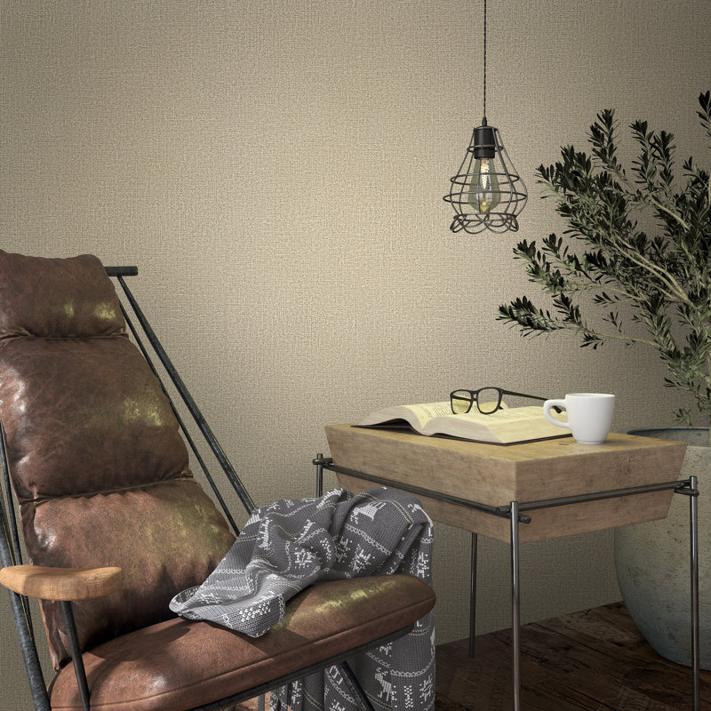 Kumano Textured Weave Wallpaper Roll, Beige