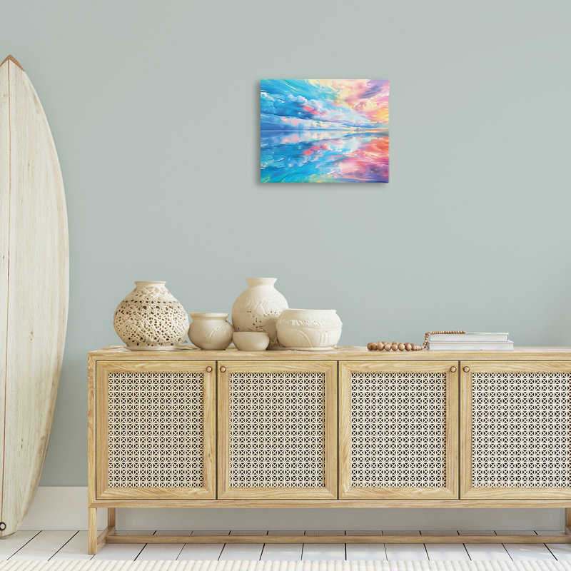 Toile Prismatic Rainbow Sunset, design par Michael Ward, H 16 po x l 20 po