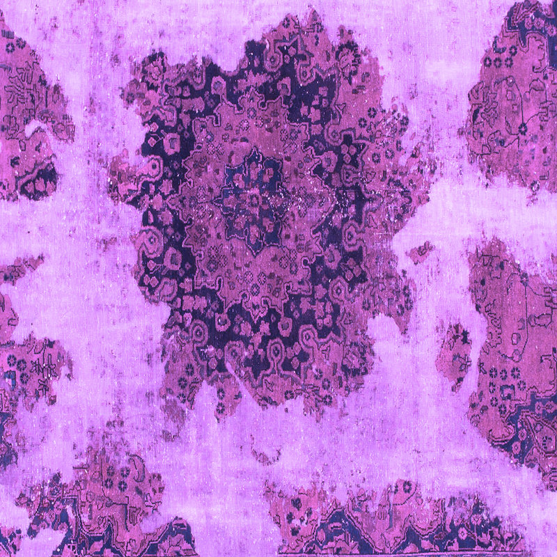 Tapis mauve Deah, Carré 6 pi x 6 pi
