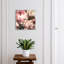 Key box, Opens to the right, 30x30x5, Black, Romantic roses in shades, 