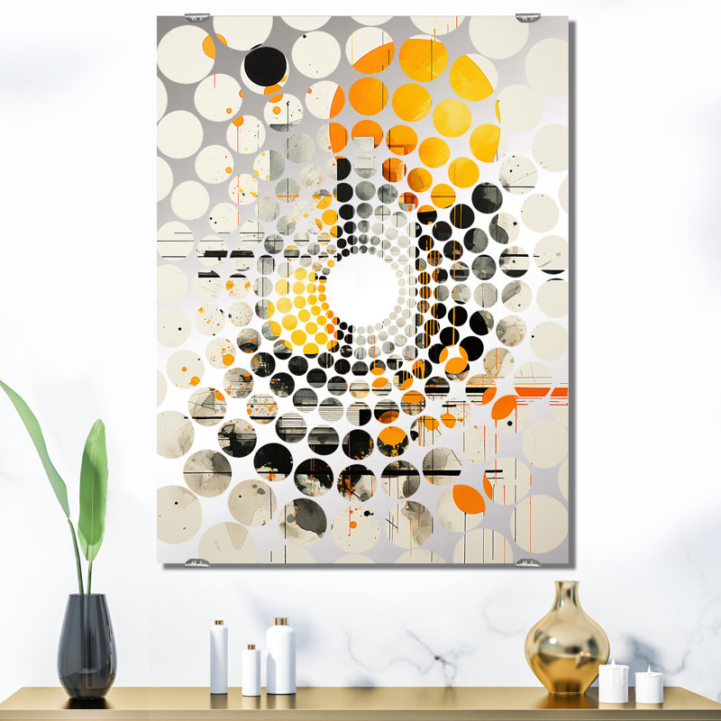 Miroir mural Radiant Geometric Collage II - Abstract Collages MIR131673, 40 po x 30 po