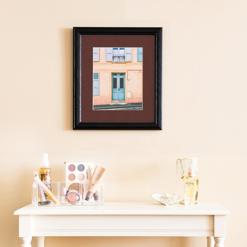 Cadre pour photo simple 6 "x 8" en bois mat, Marron